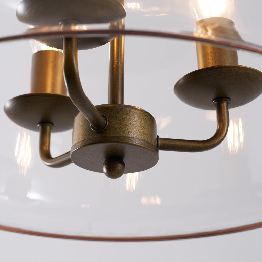 Glass Bell Pendant Light