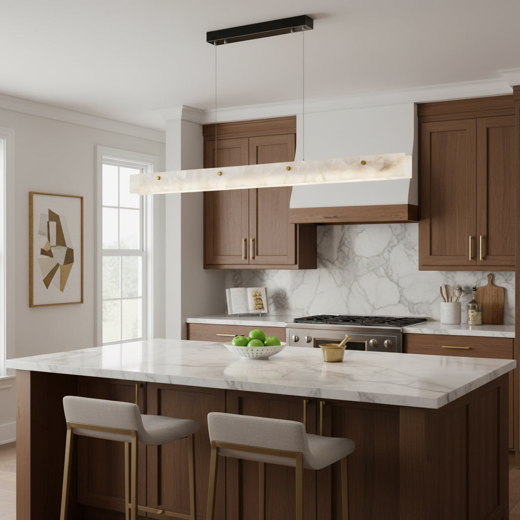 Alabaster Linear Pendant Light