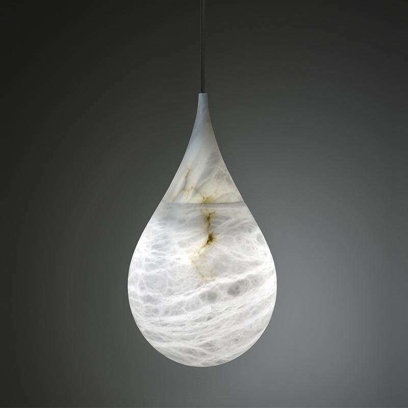 Tova Teardrop Alabaster Pendant Lamp