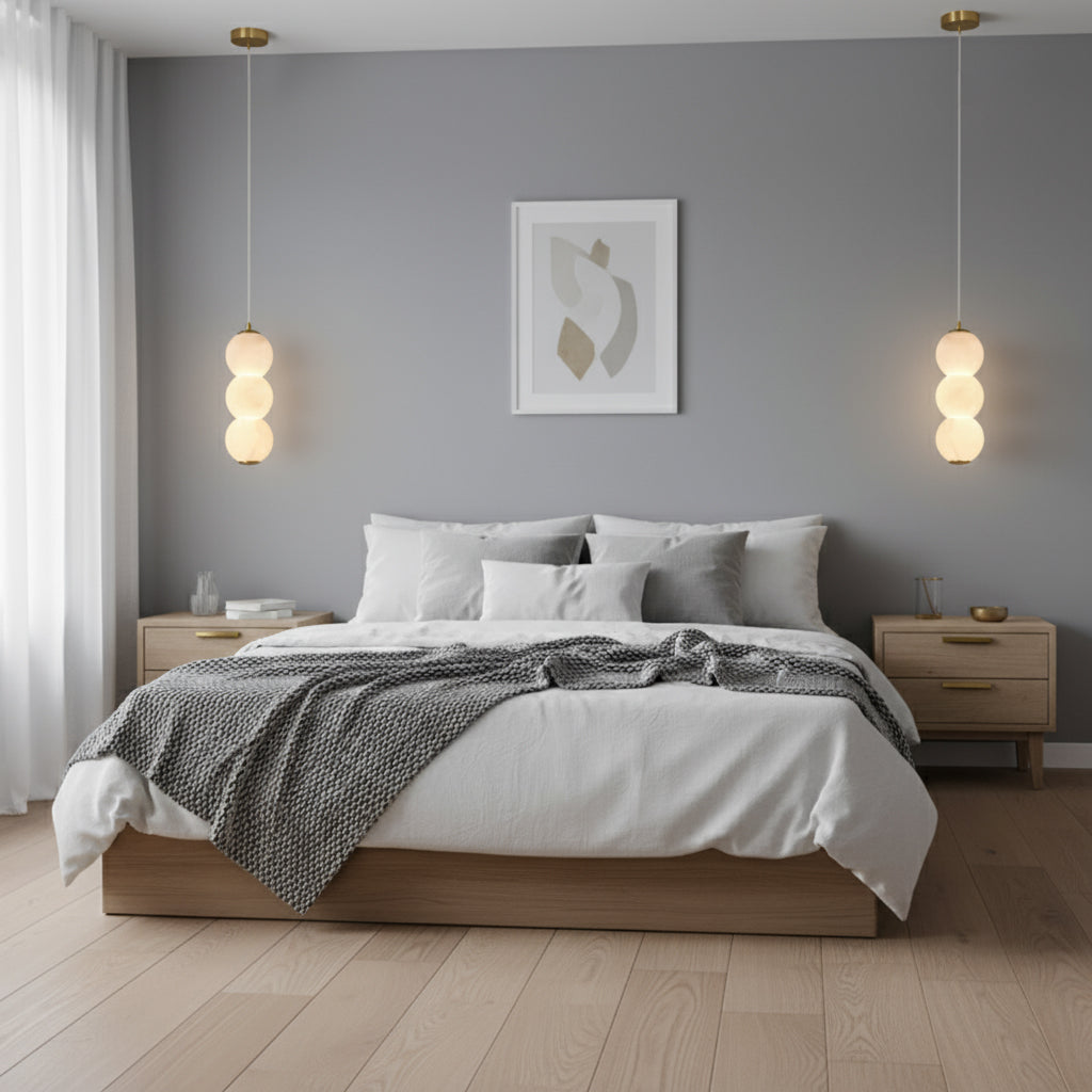 Alabaster  Orb Pendant Light