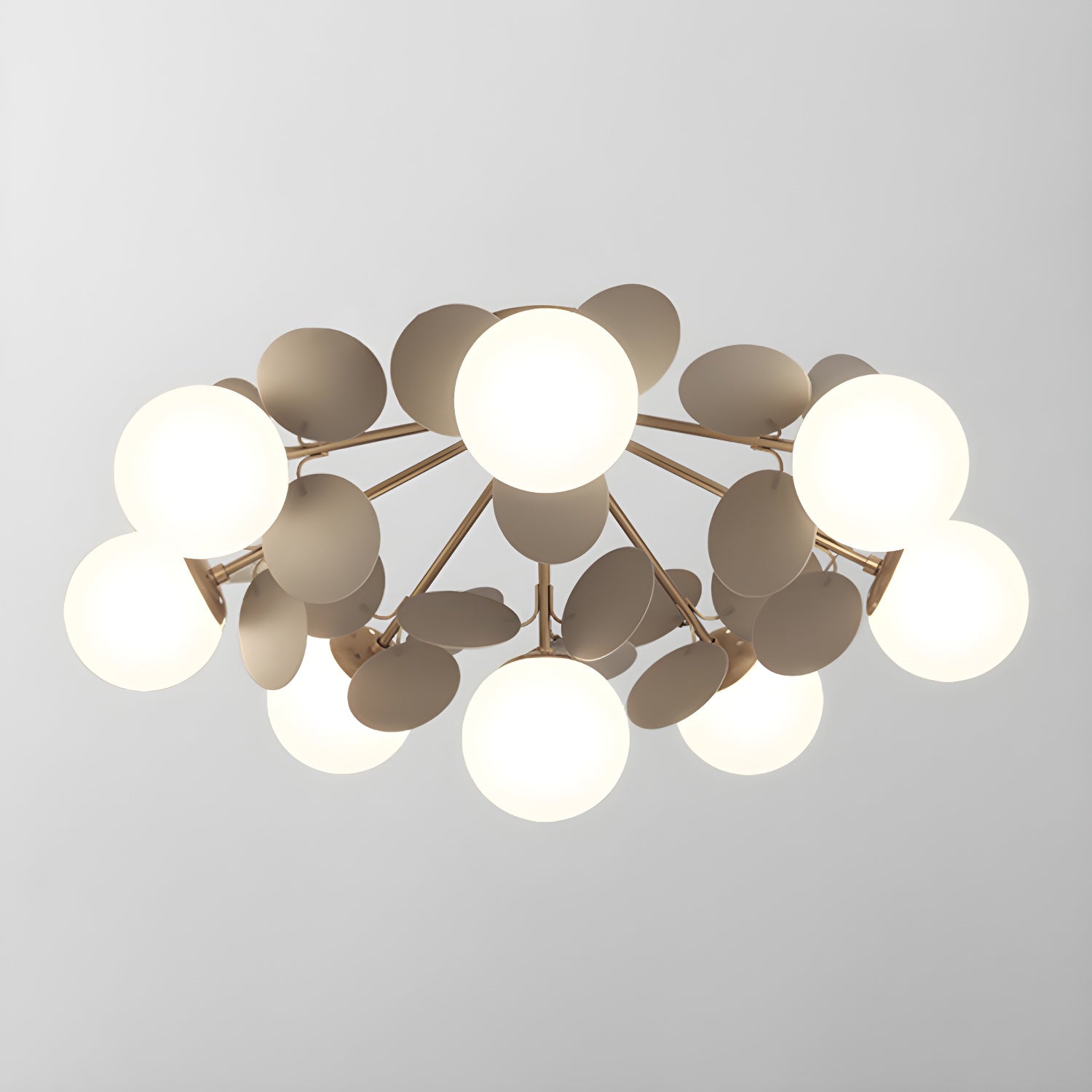 Clementine Pastel Petal Semi-Flush Mount