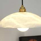 Alabaster Dome Pendant Light