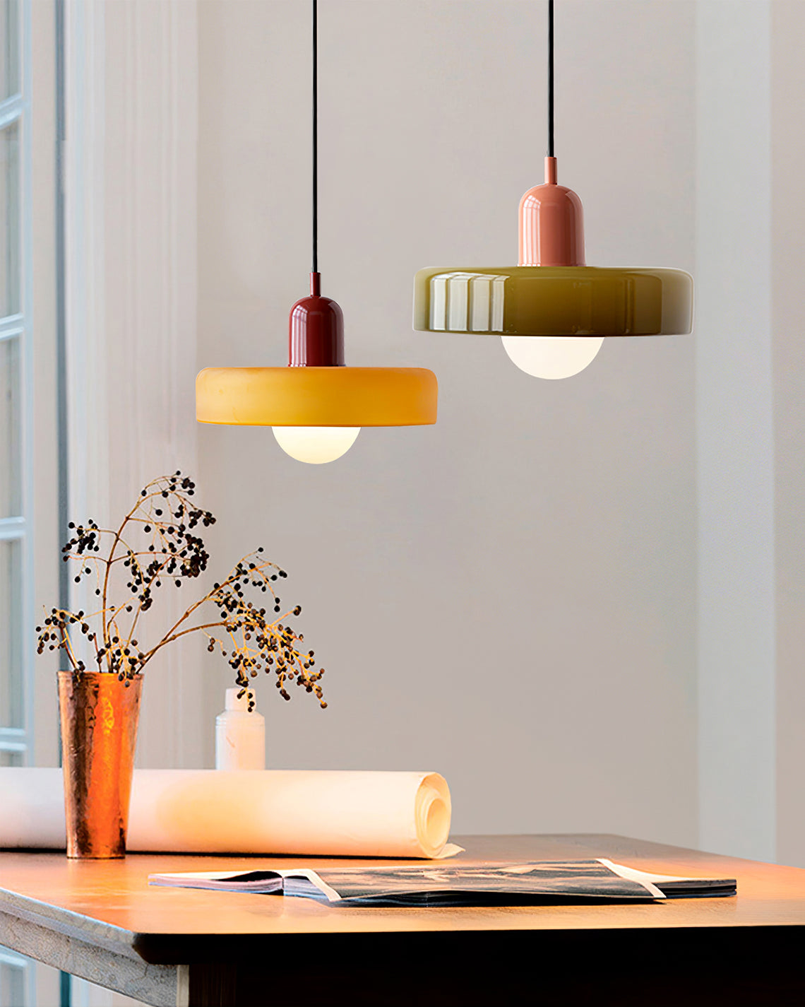Color Blocked Pendant Light