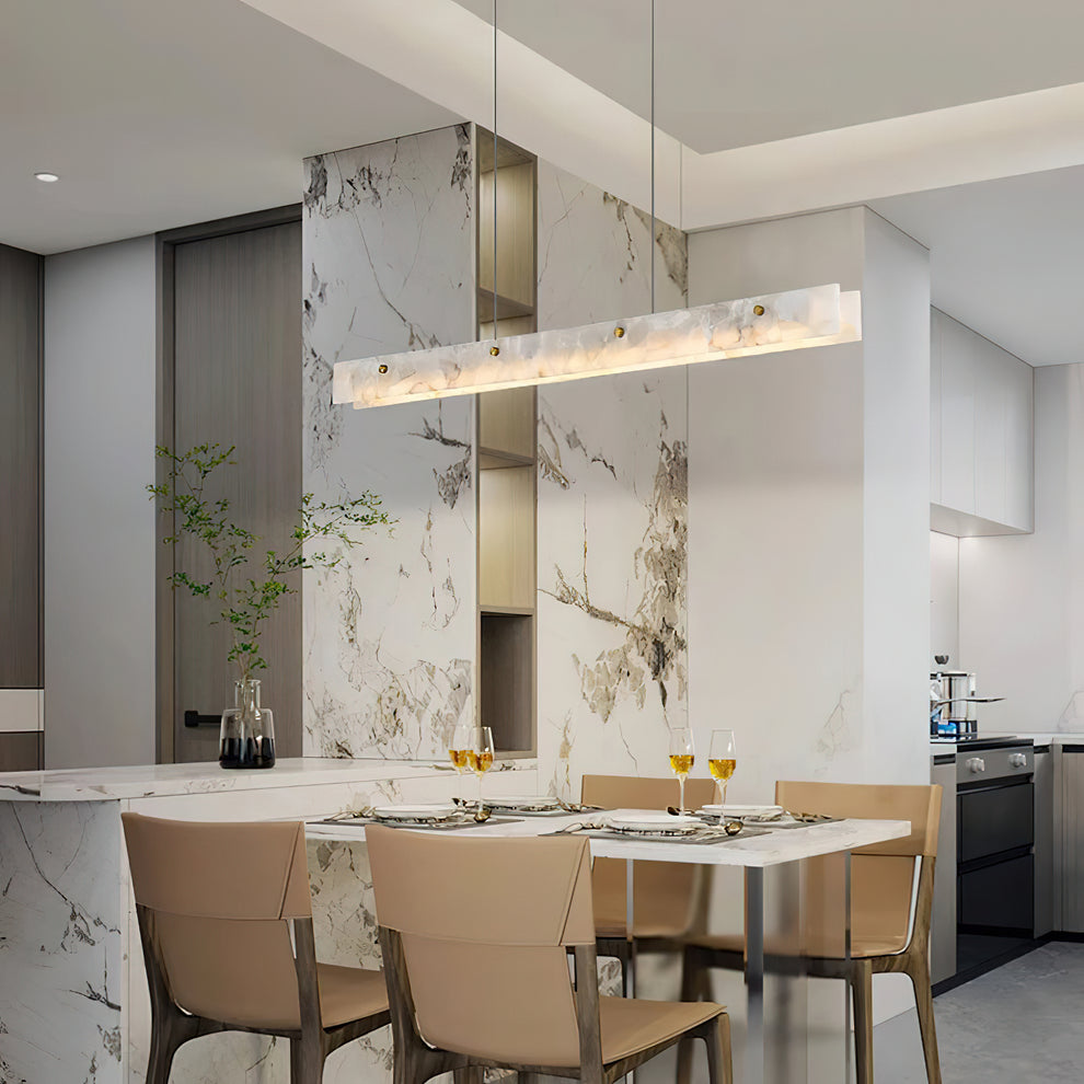Alabaster Linear Pendant Light