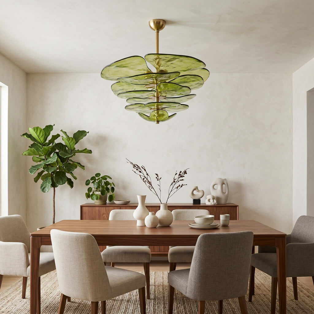 Lotus Leaf Murano Chandelier