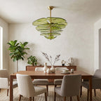 Lotus Leaf Murano Chandelier