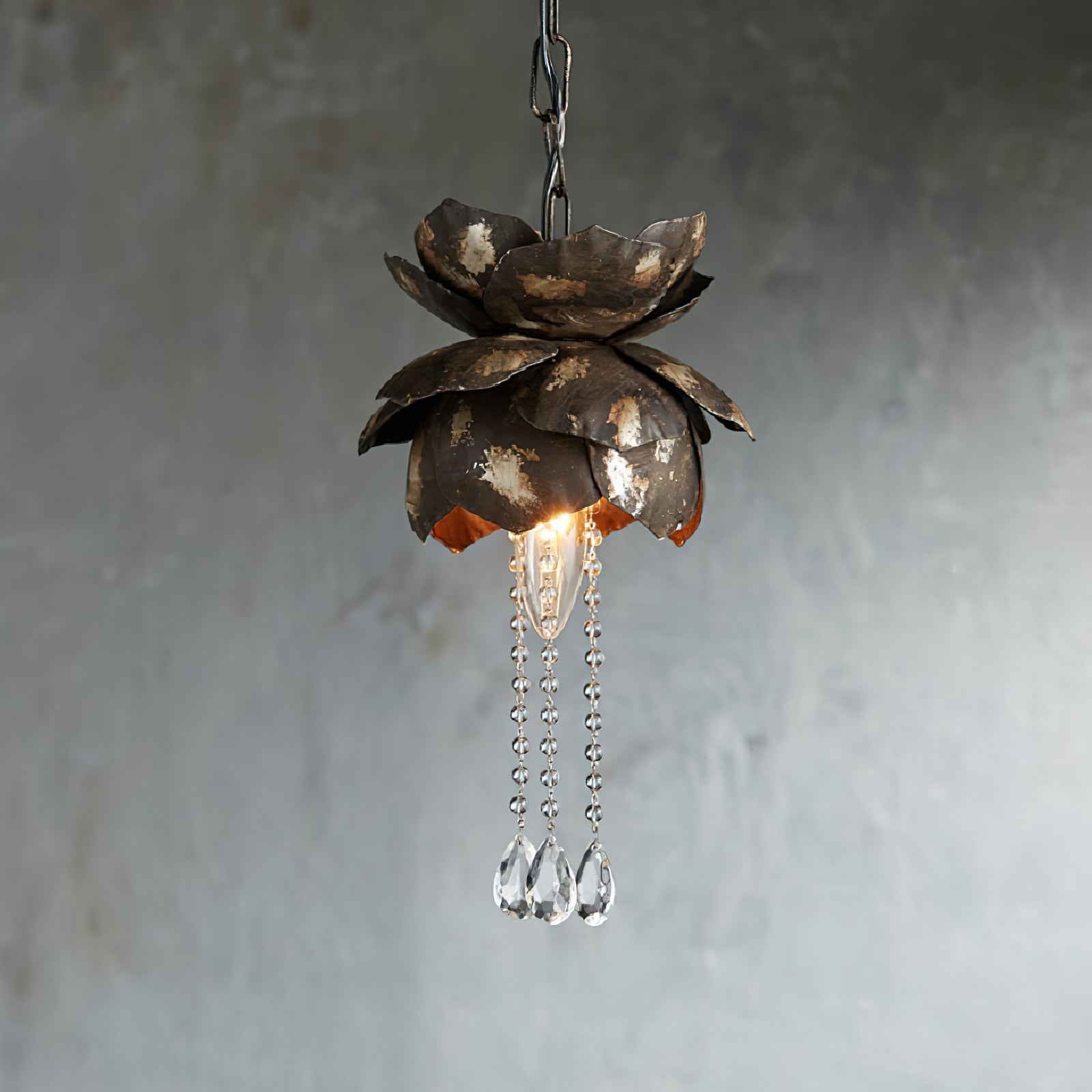 Iron Lotus Pendant Light