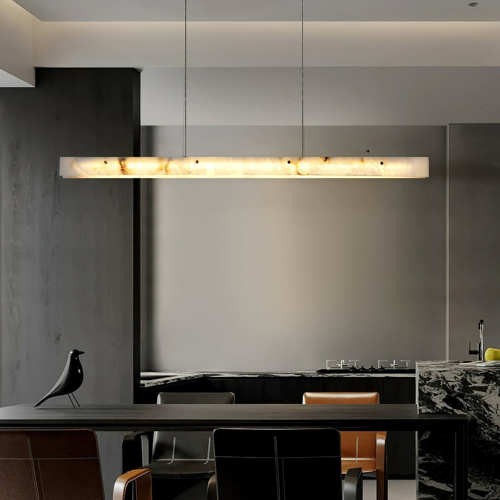 Alabaster Linear Pendant Light