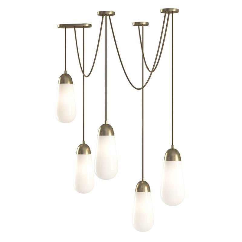 Brass  Teardrop Pendant Light