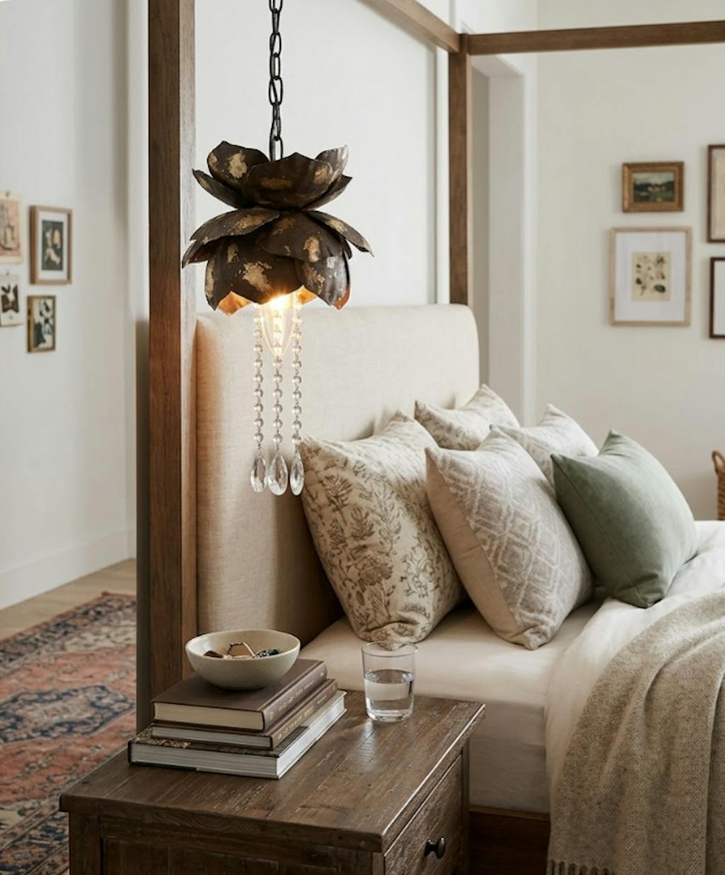 Iron Lotus Pendant Light