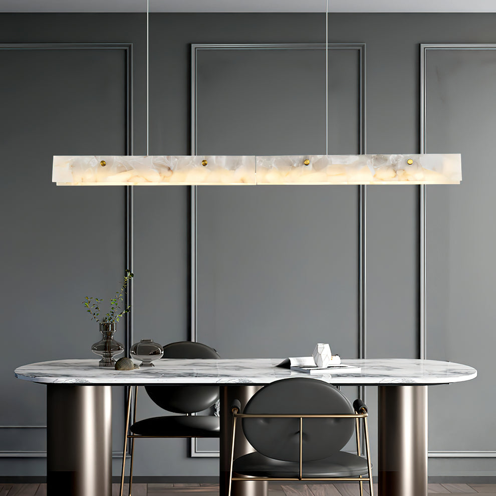 Alabaster Linear Pendant Light