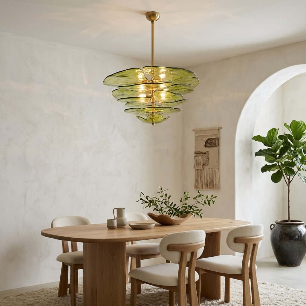 Lotus Leaf Murano Chandelier