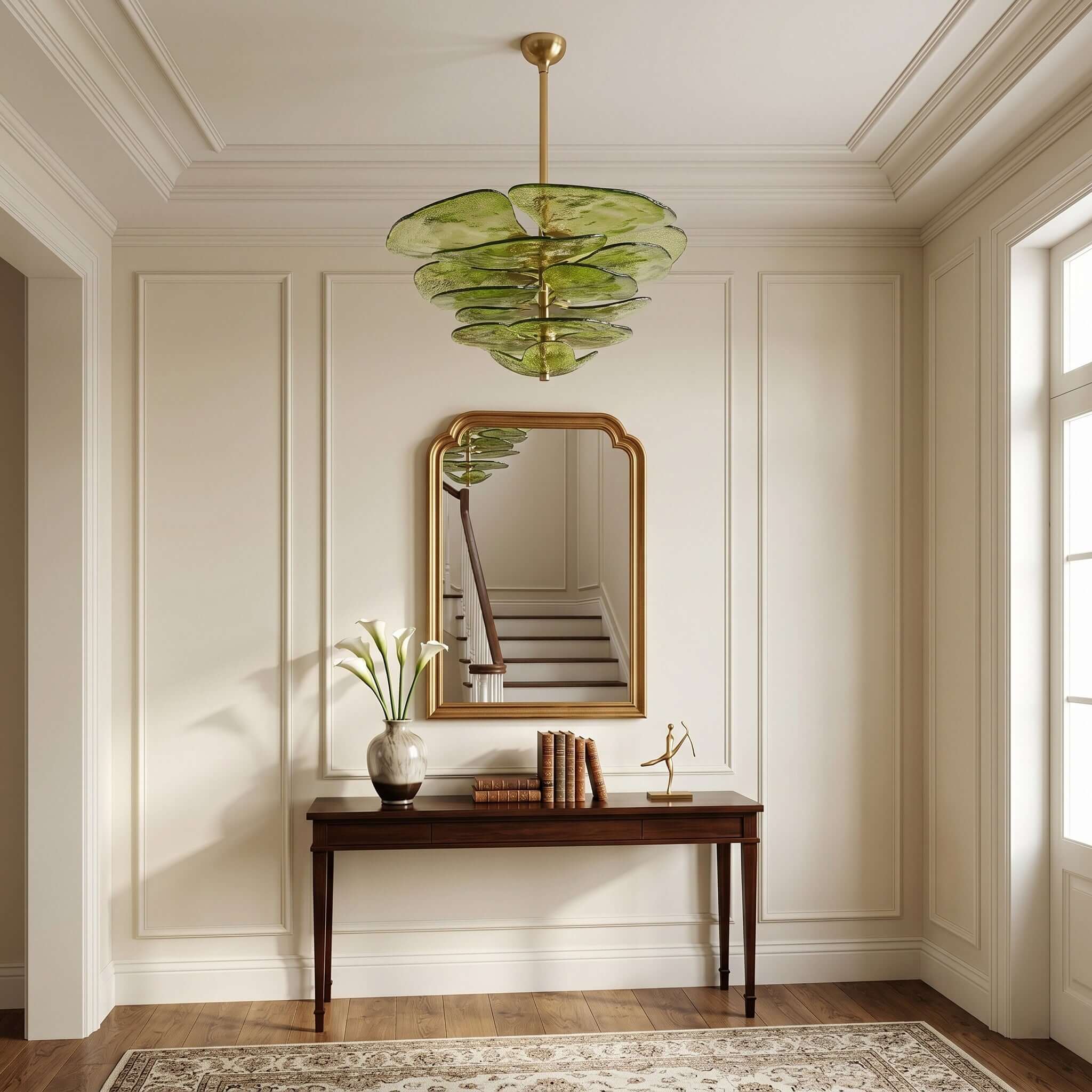 Lotus Leaf Murano Chandelier