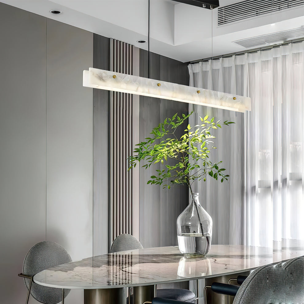 Alabaster Linear Pendant Light