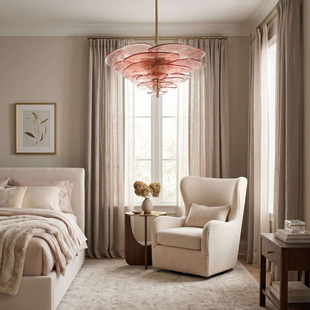 Lotus Leaf Murano Chandelier