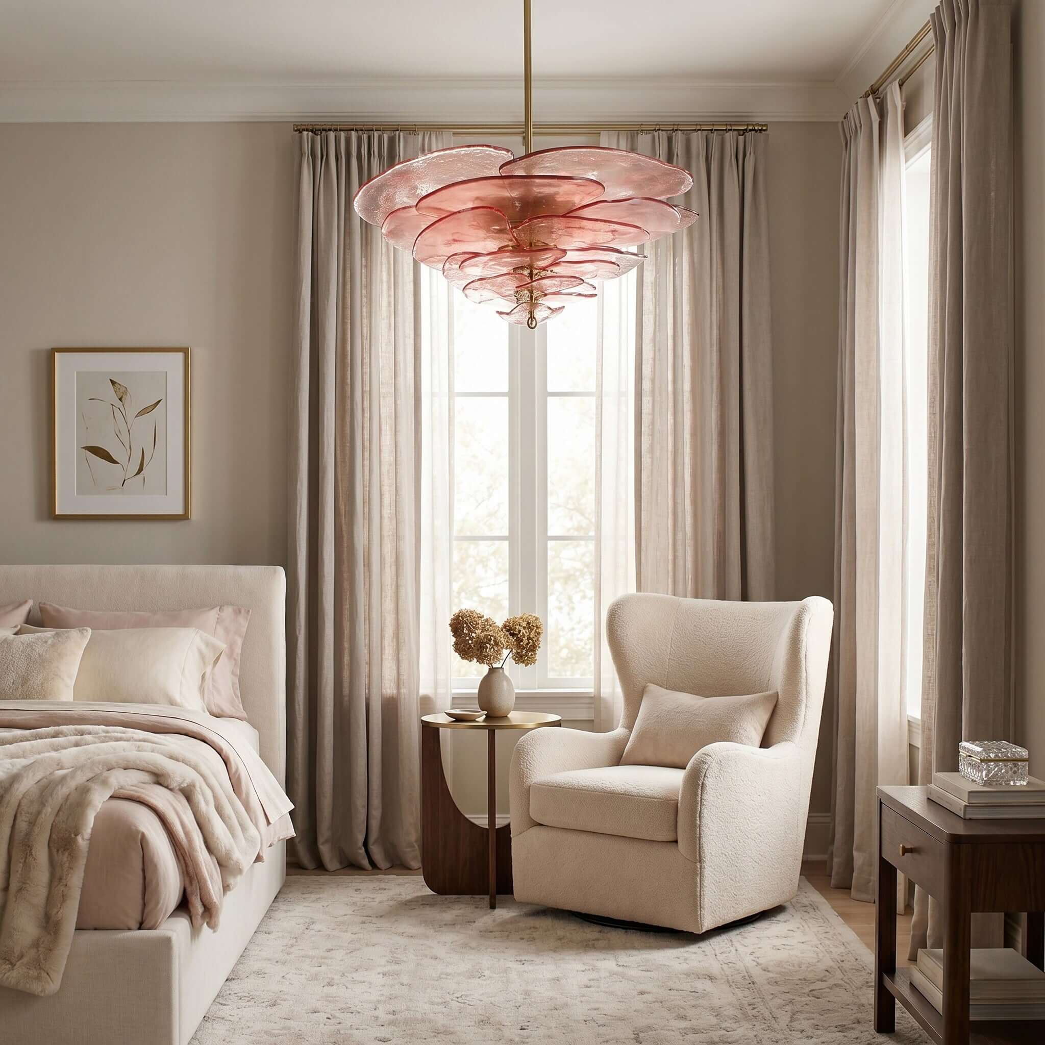 Lotus Leaf Murano Chandelier