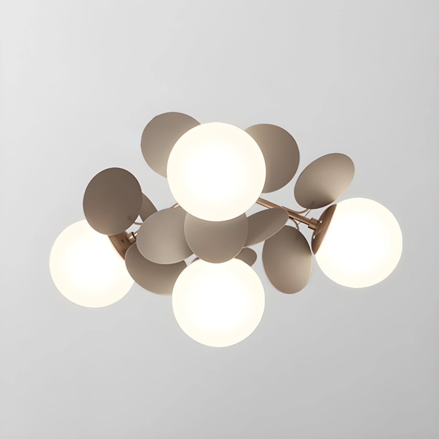 Clementine Pastel Petal Semi-Flush Mount