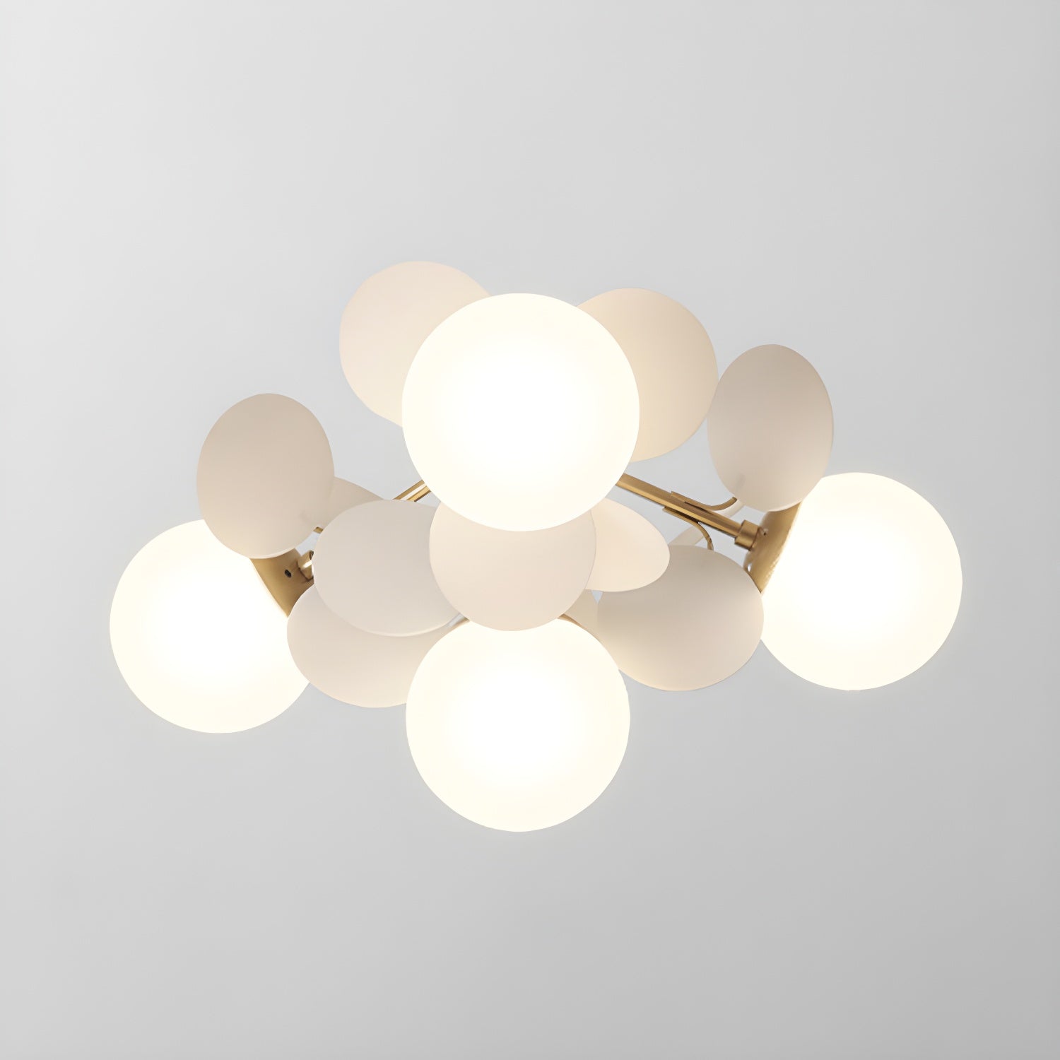 Clementine Pastel Petal Semi-Flush Mount