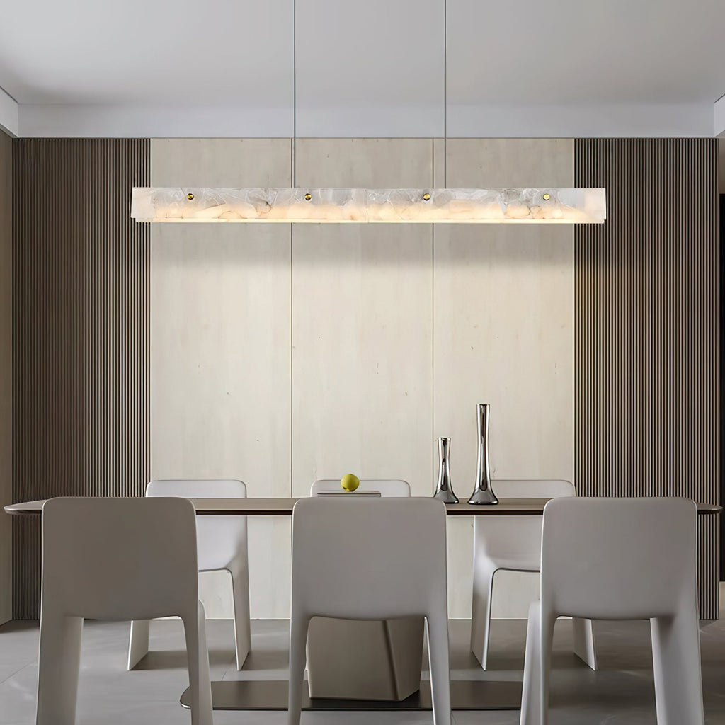 Alabaster Linear Pendant Light