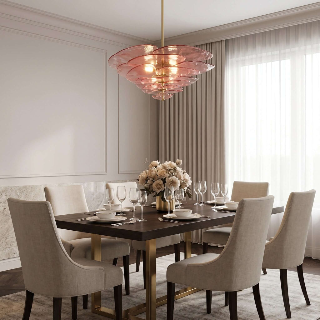 Lotus Leaf Murano Chandelier