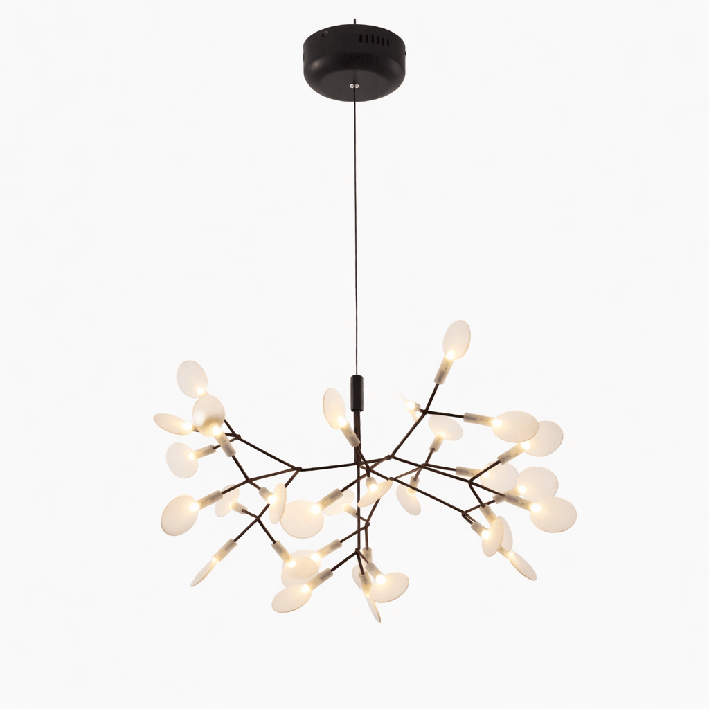 Small Branching Leaf Chandelier Studio Product Shot