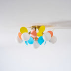 Clementine Pastel Petal Semi-Flush Mount