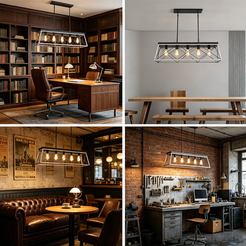 5-Light Linear Island Chandelier