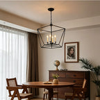Geometric Cage Candle Chandelier