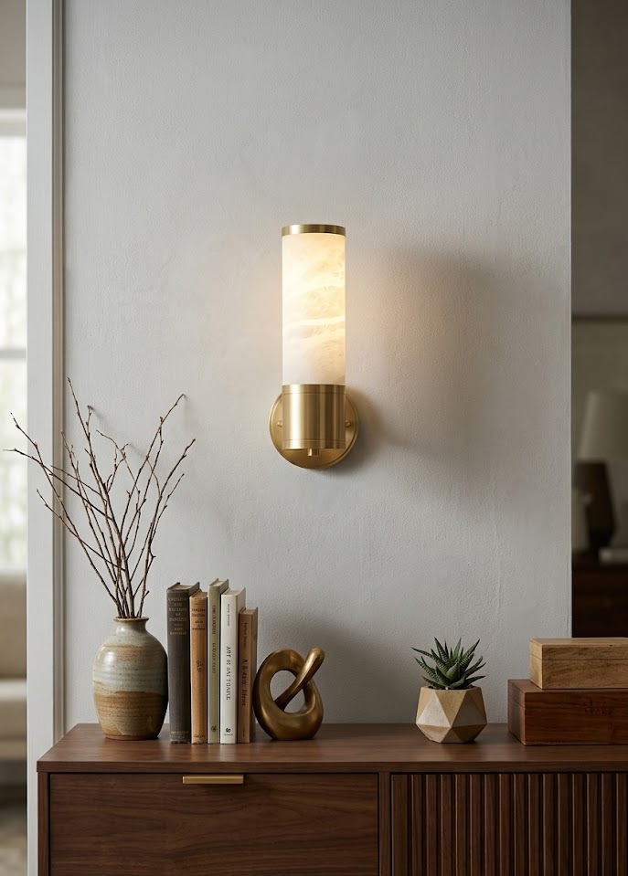 Lampatron Alabaster Wall Lamp
