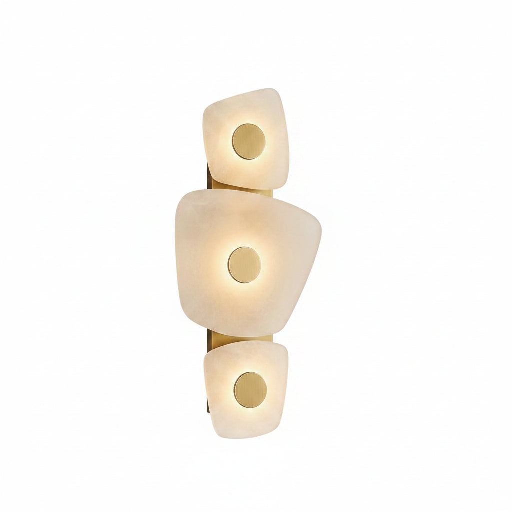 Alabaster Multi-Tier Wall Sconce