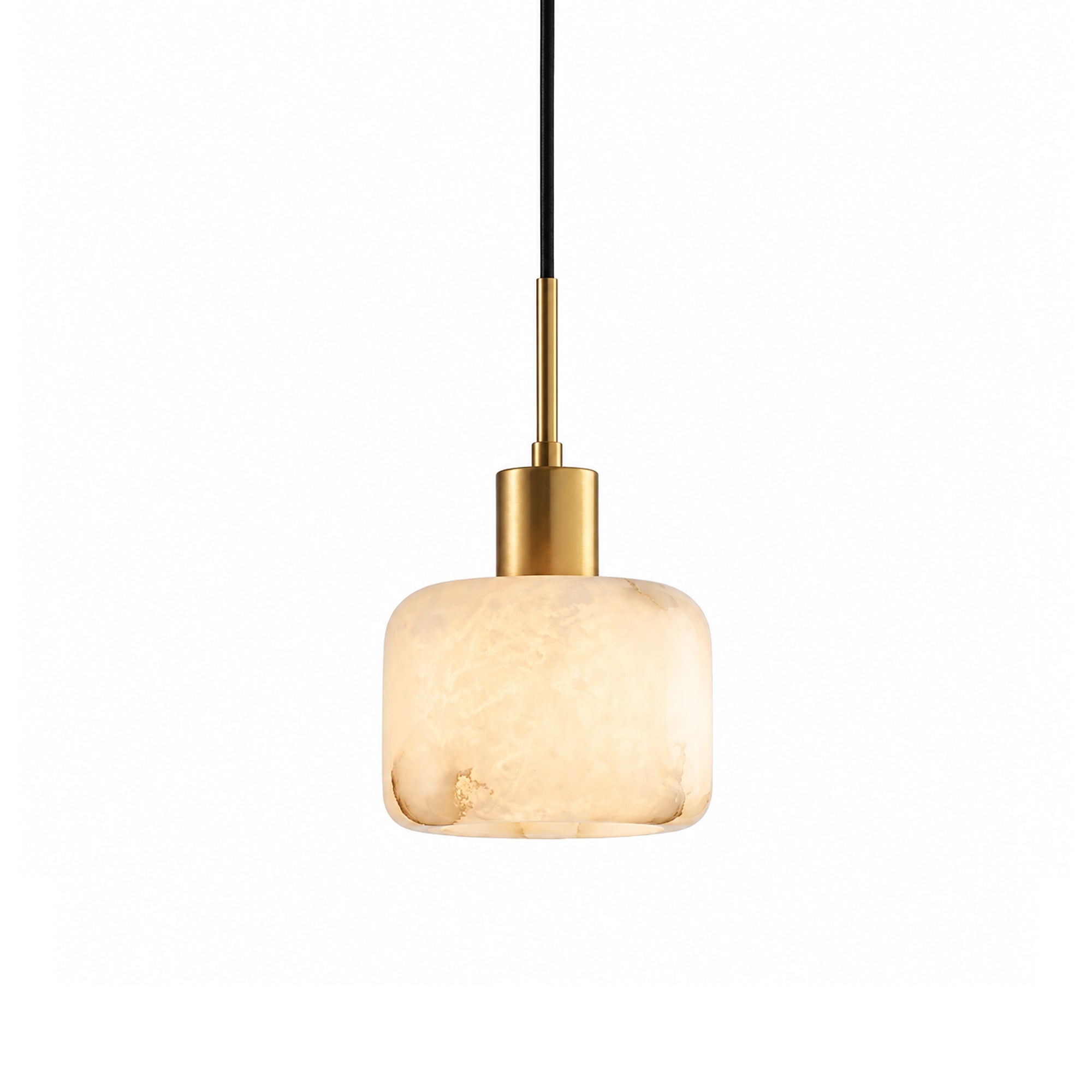 Halden Drum Alabaster Pendant Light