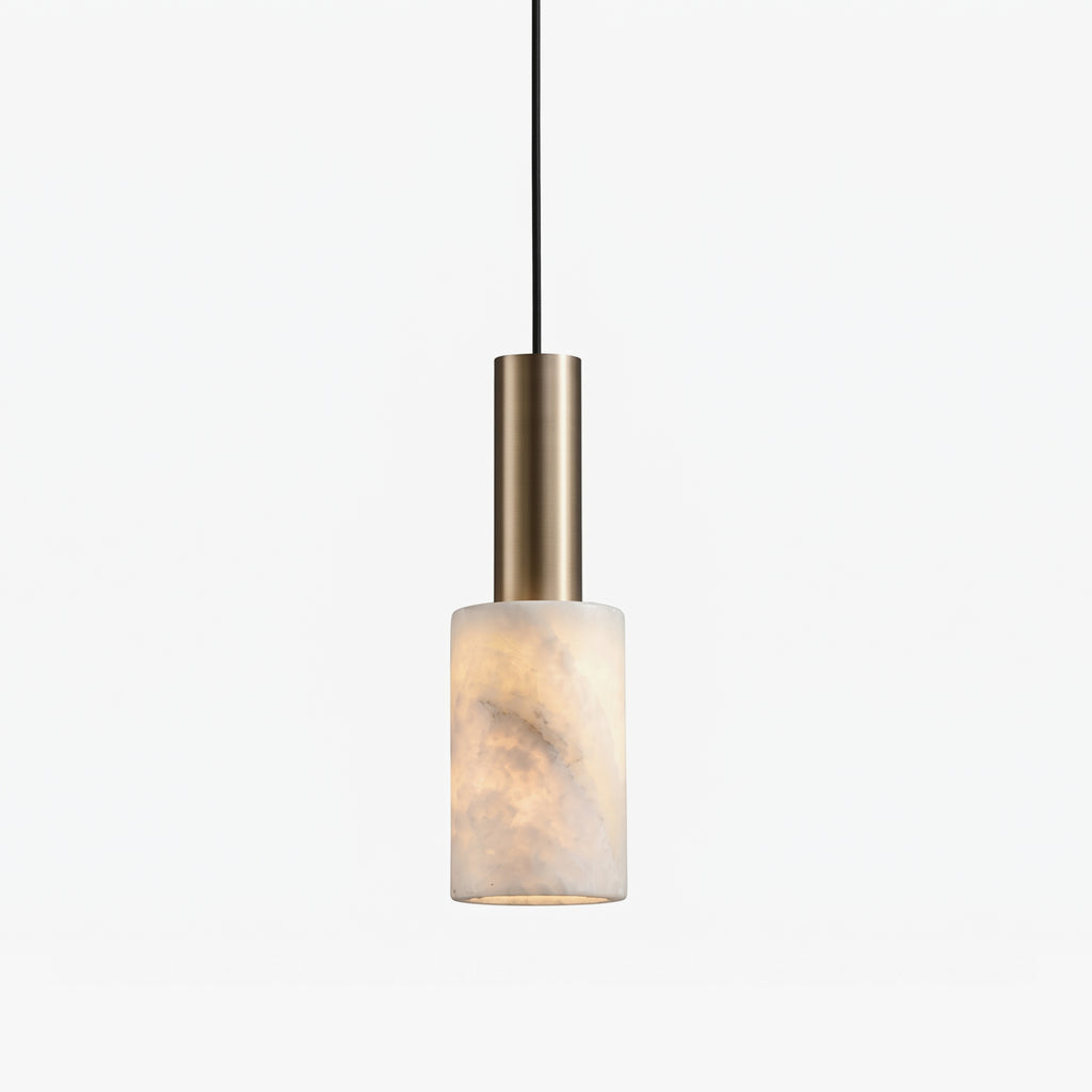 Cylinder Alabaster Pendant Light