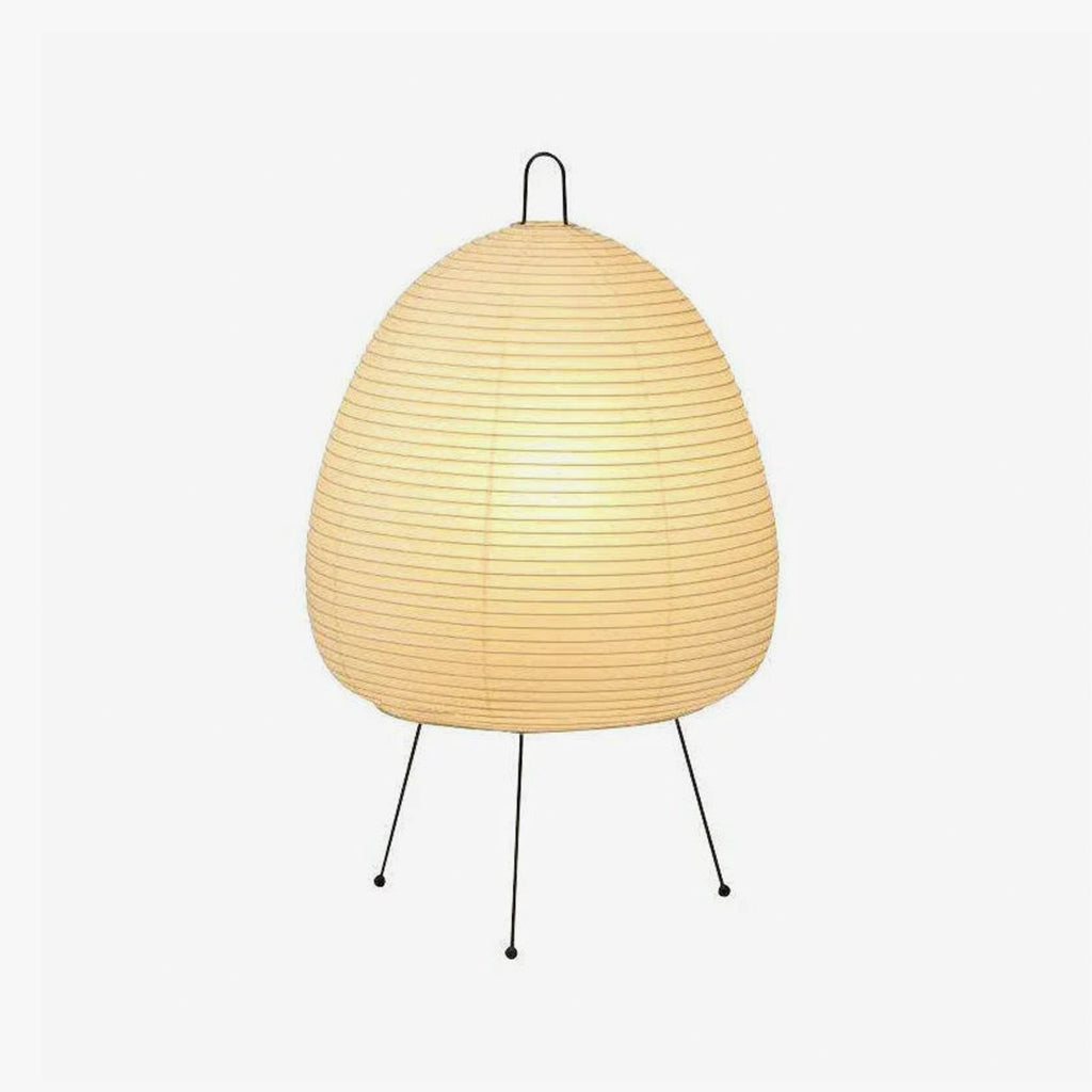 Akari Paper 1A Table Lamp front view studio photo isolated white background