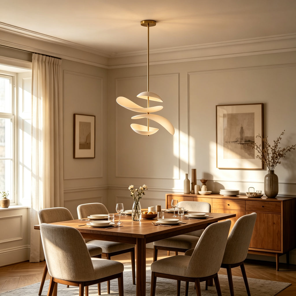 Aluminum Petal Chandelier