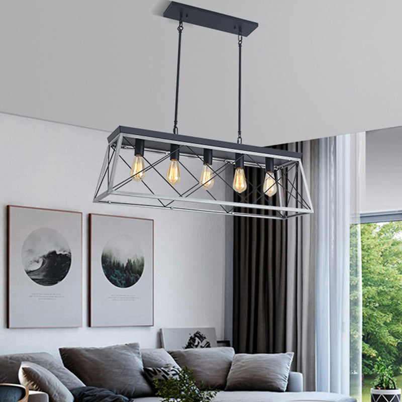 5-Light Linear Island Chandelier
