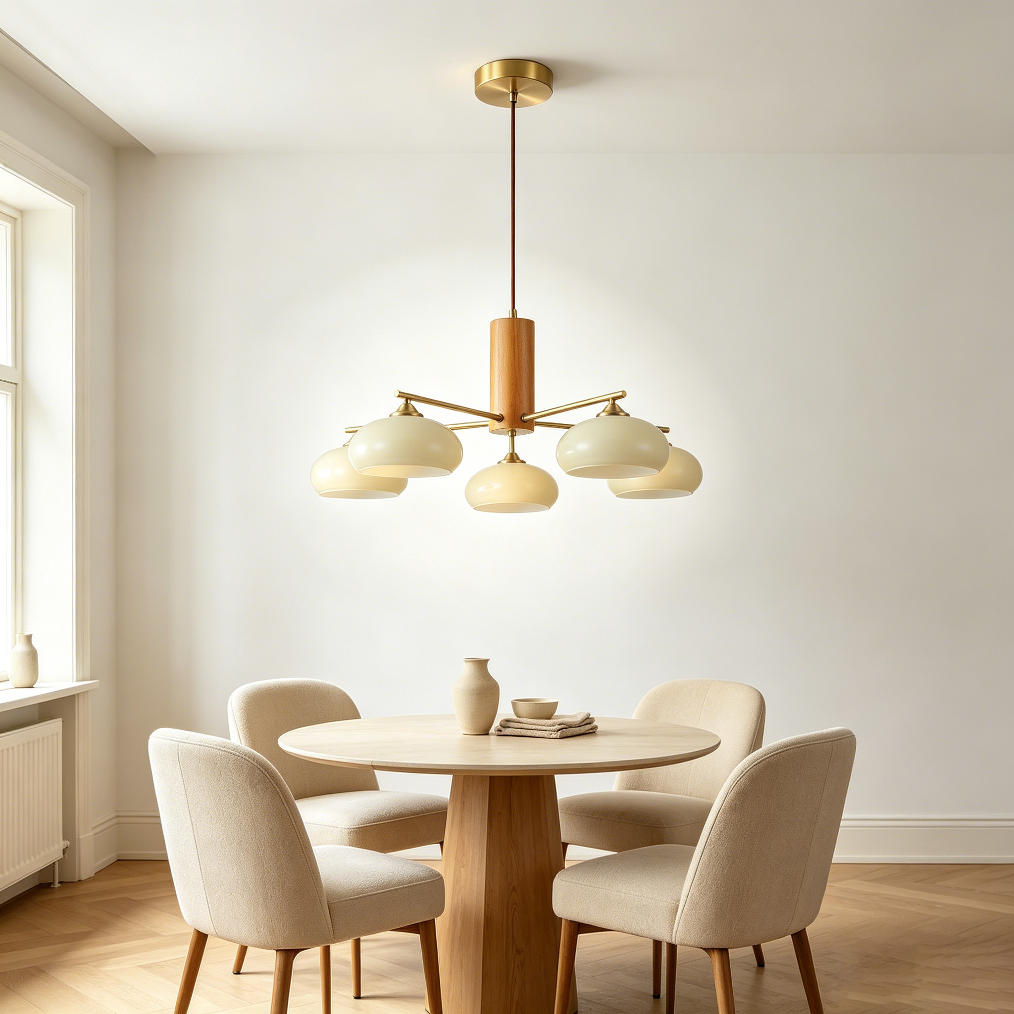Lustre elliptique Kaki