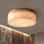 Alabaster Round Flush Mount