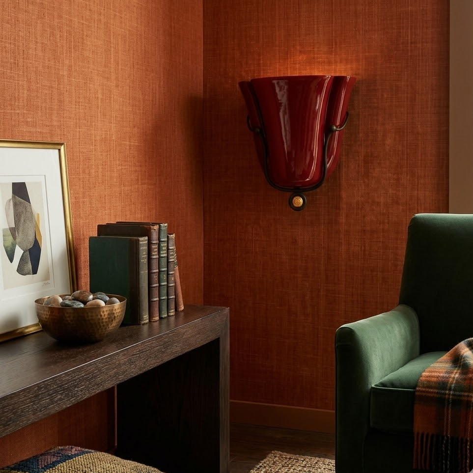 Ceramic Tulip Wall Sconce