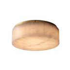 Alabaster Round Flush Mount