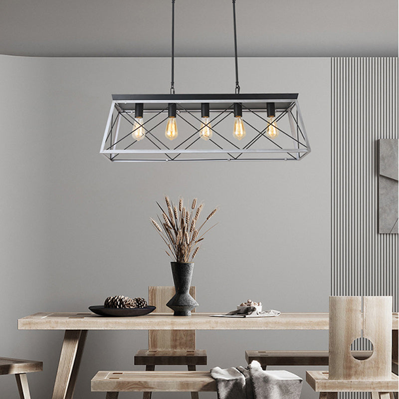 5-Light Linear Island Chandelier