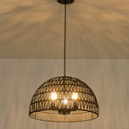 Aero Mesh Iron Dome Pendant Light