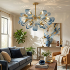 Textured Ribbon Chandelier