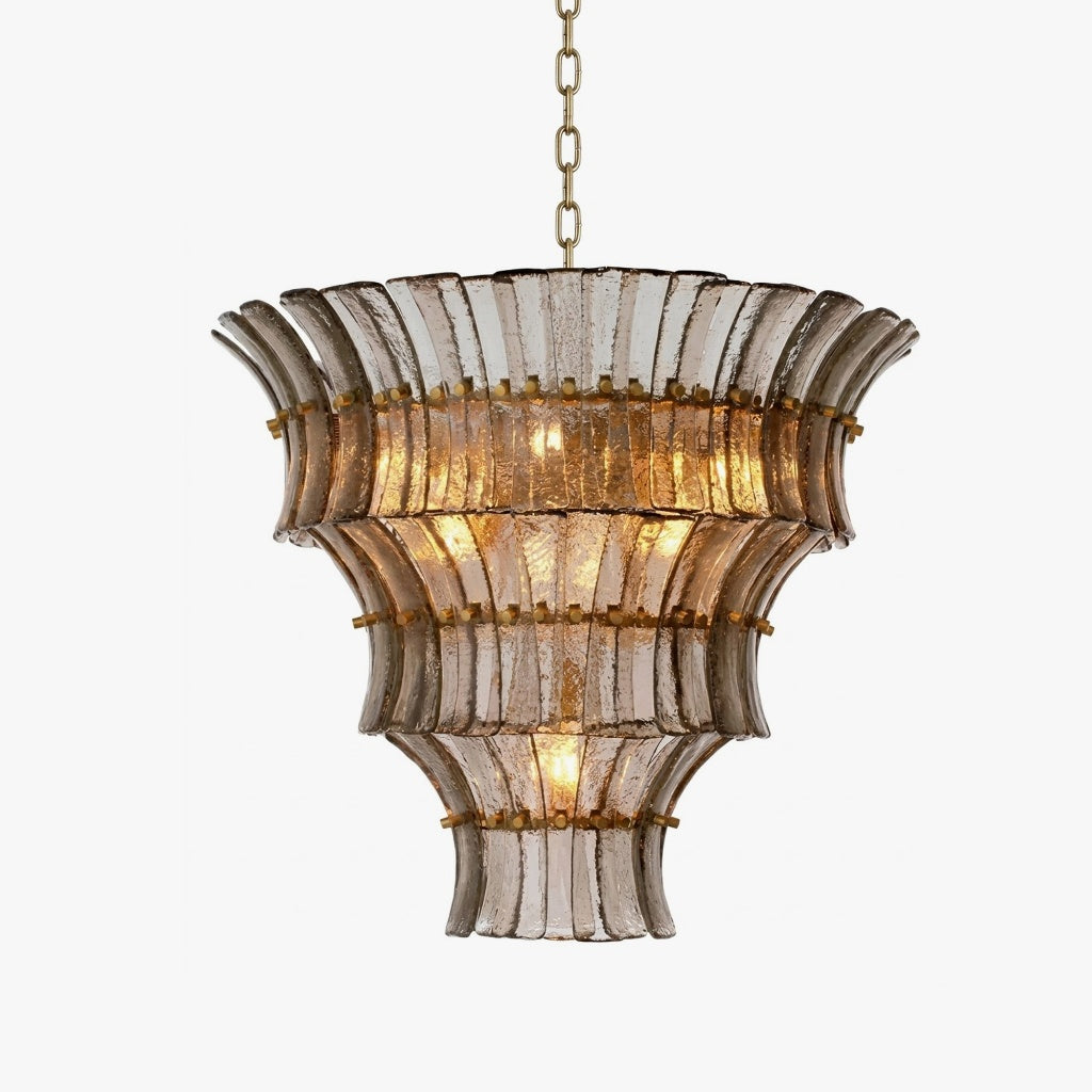 Vesper Glass Tiered Chandelier