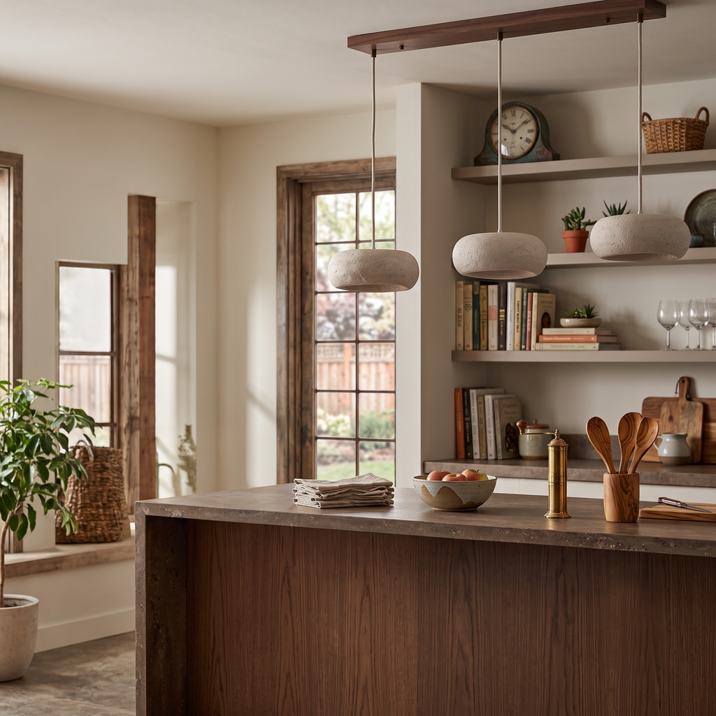 Travertine Pendant Light