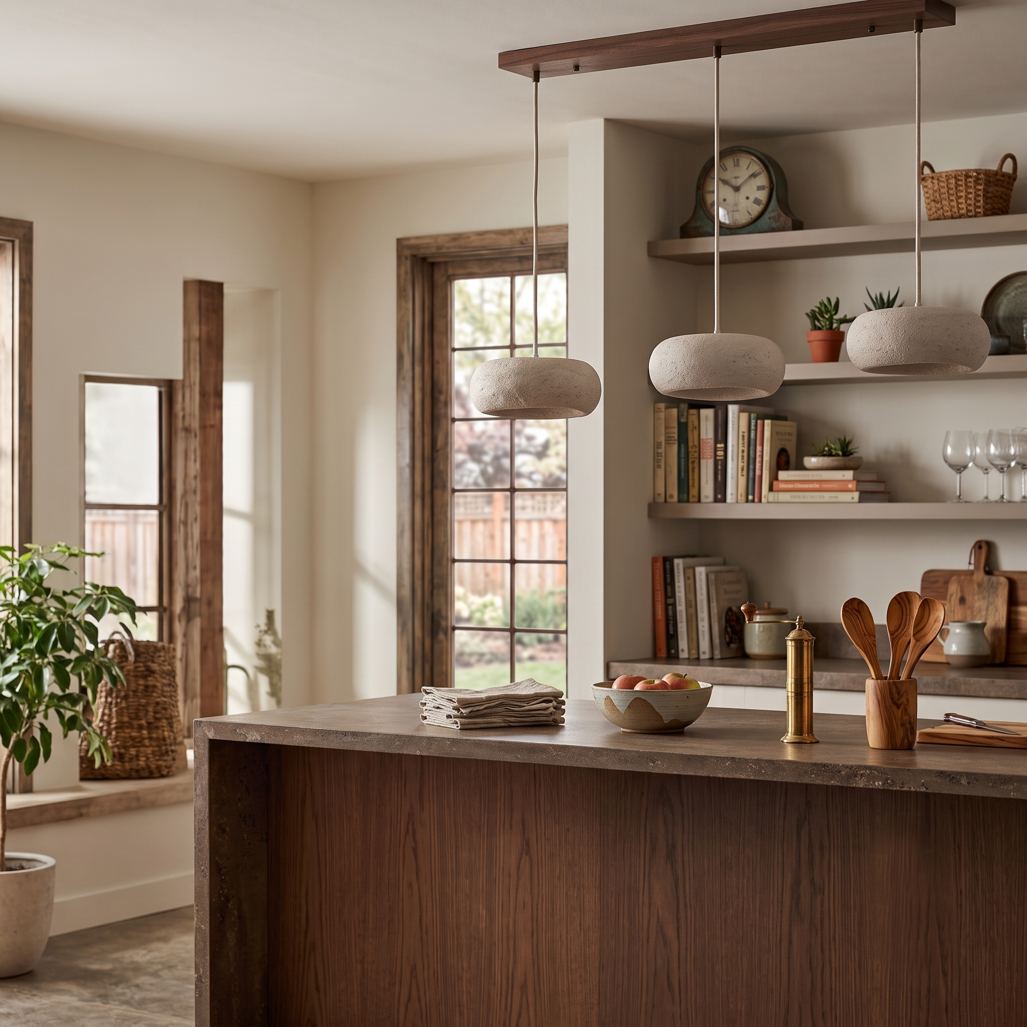 Travertine Pendant Light