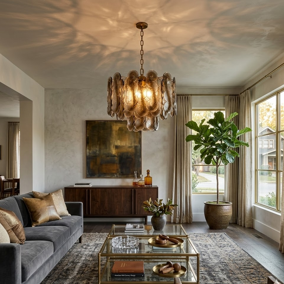 Interlocking Disc Chandelier