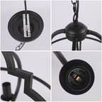 4-Light Quatrefoil Cage Chandelier