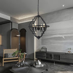 4-Light Quatrefoil Cage Chandelier