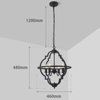 4-Light Quatrefoil Cage Chandelier