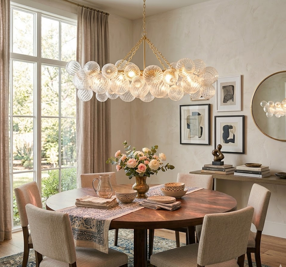 Glass Bubble Chandelier